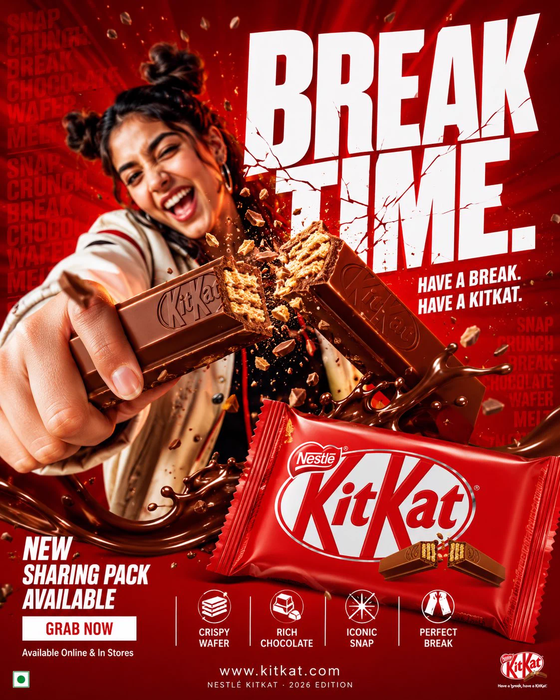 High-Energy Chocolate Campaign Posters