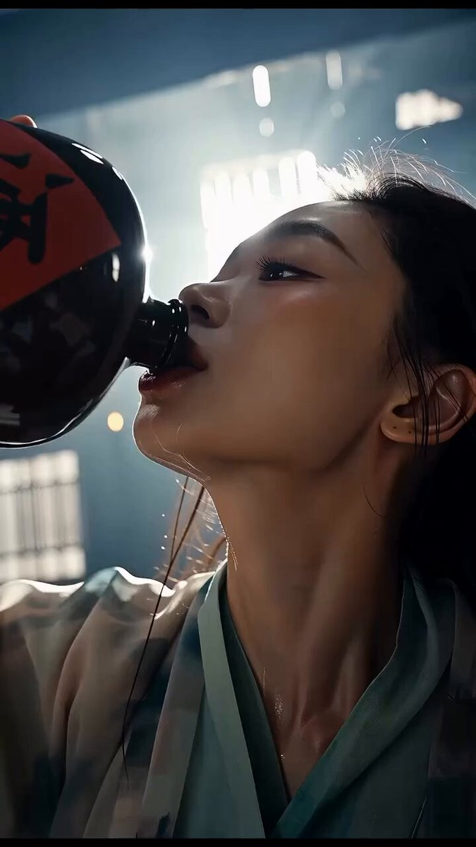 Wuxia Combat in a Lantern-Lit Inn