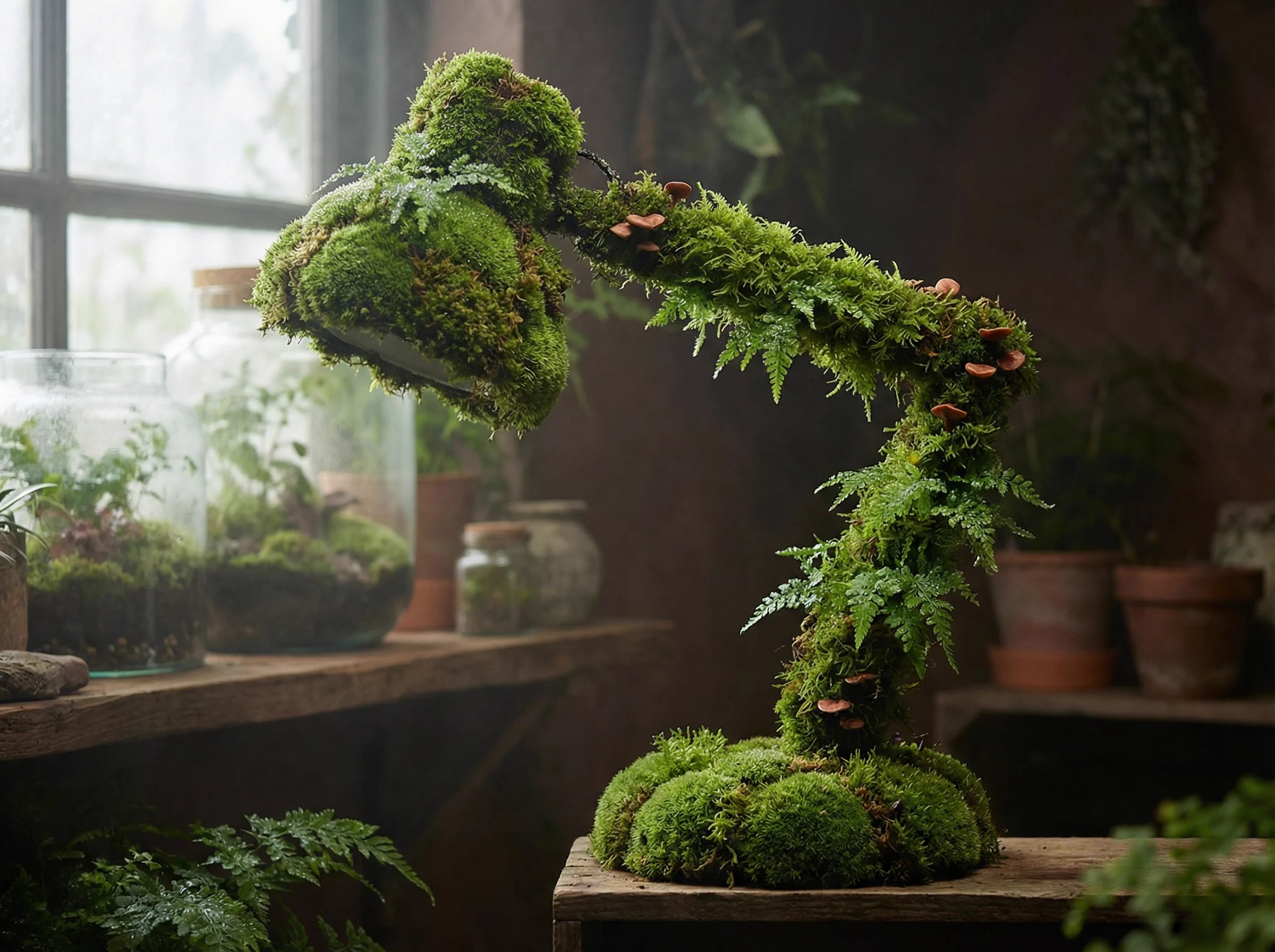 Moss-grown product photography