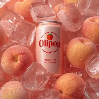Produktfotografie mit Pfirsichlimonade