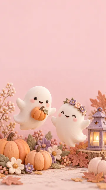 Pastel ghost friends